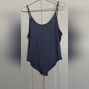 Striped Blue Bodysuit, Size M
